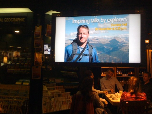 Doms name in lights What a big head